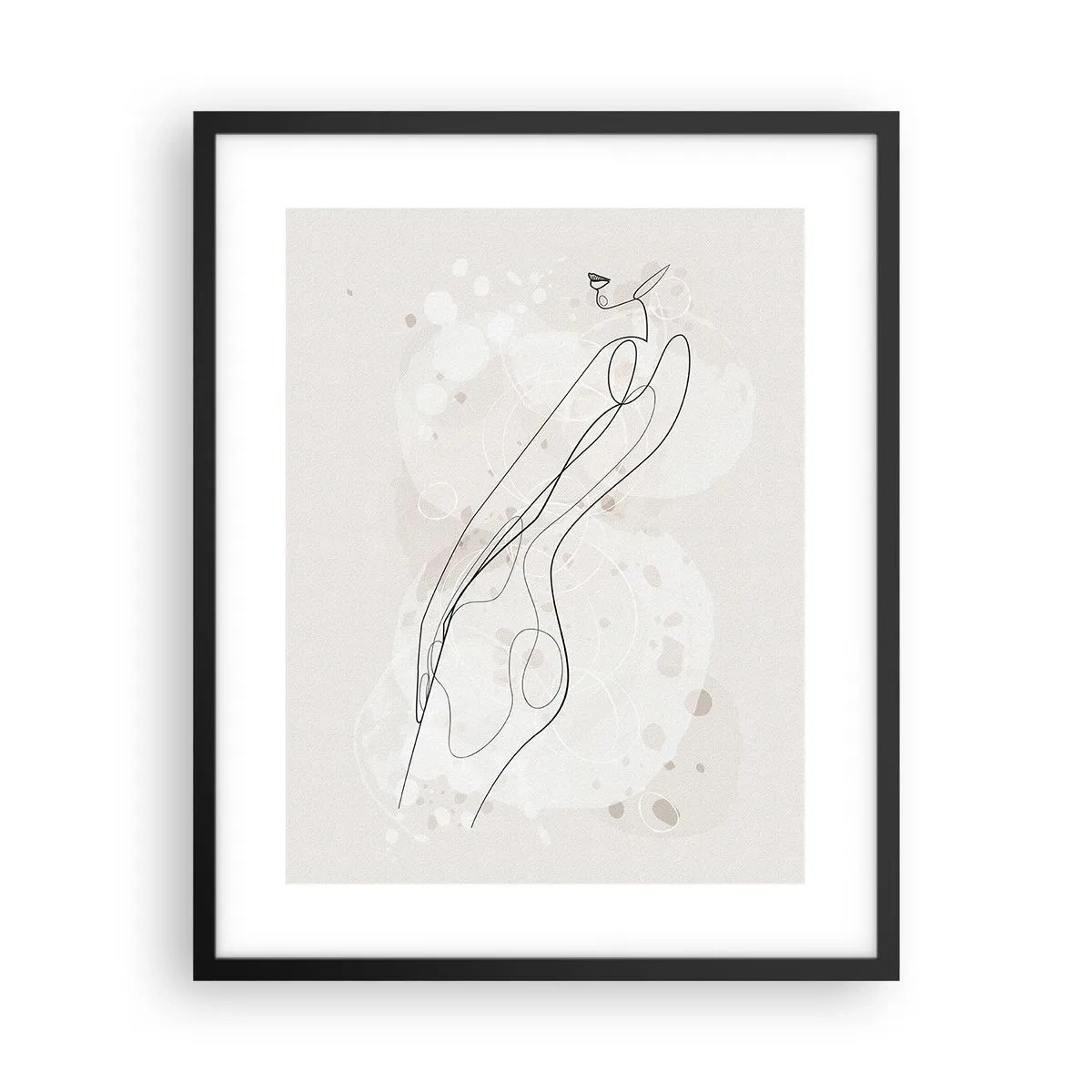 Plakat i sort ramme - At forvilde sig med blikket - 40x50 cm