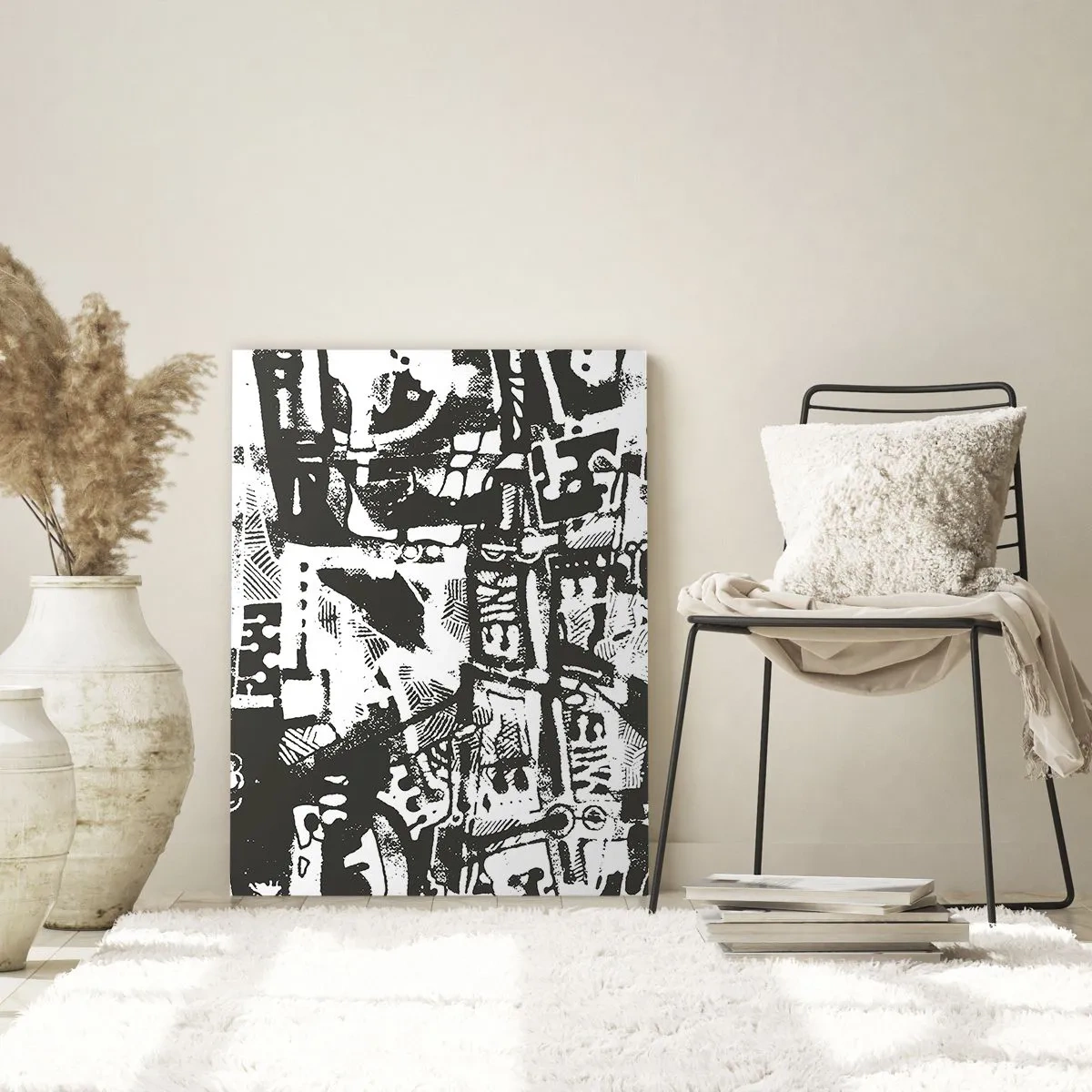 Billede på glas - Orden eller kaos? - 50x70 cm