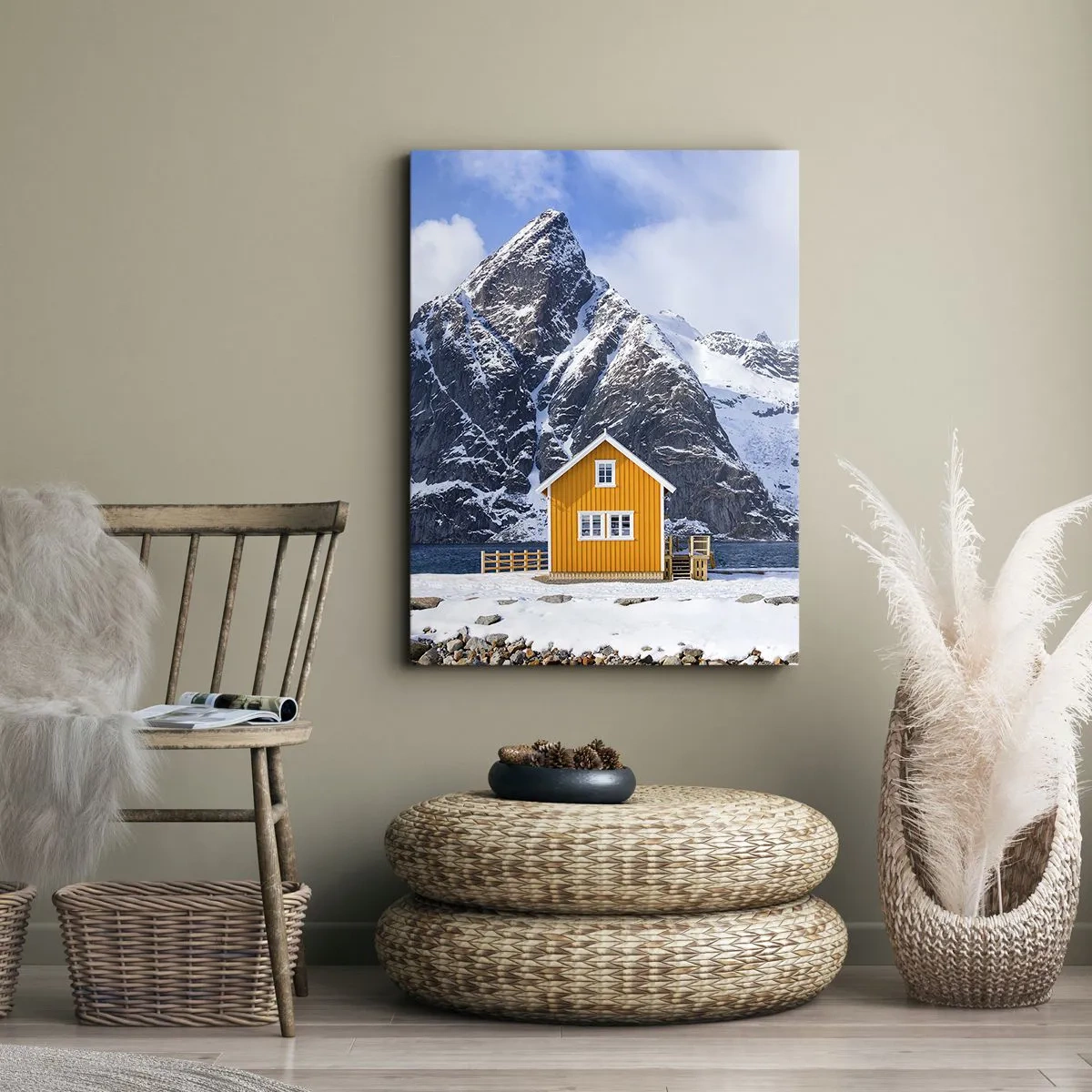 Lærredstryk - Billede på lærred - Skandinavisk ferie - 50x70 cm