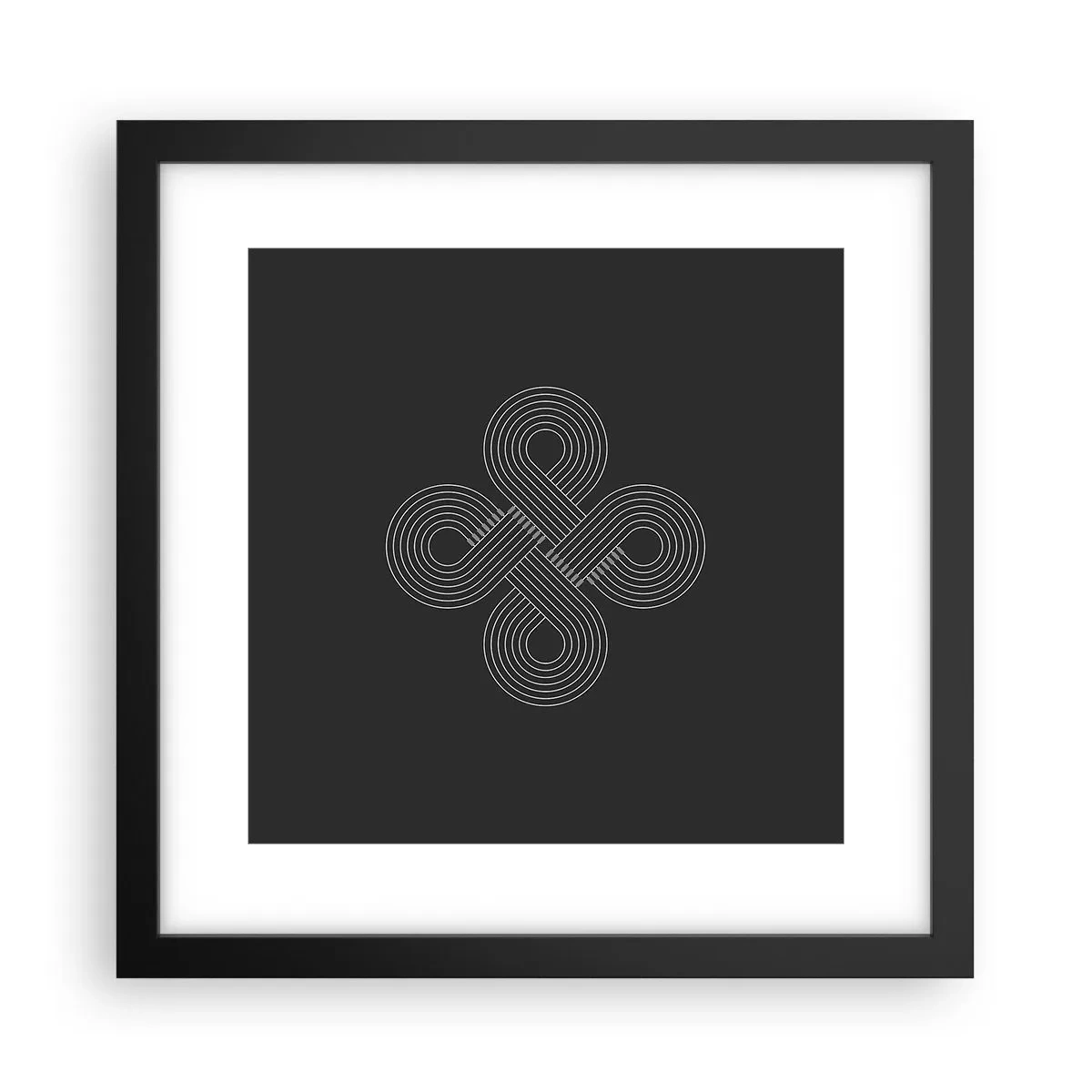 Plakat i sort ramme - I den keltiske ånd - 30x30 cm