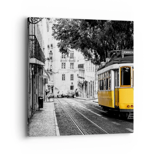 Lærredstryk - Billede på lærred - Og en fado i baggrunden - 40x40 cm