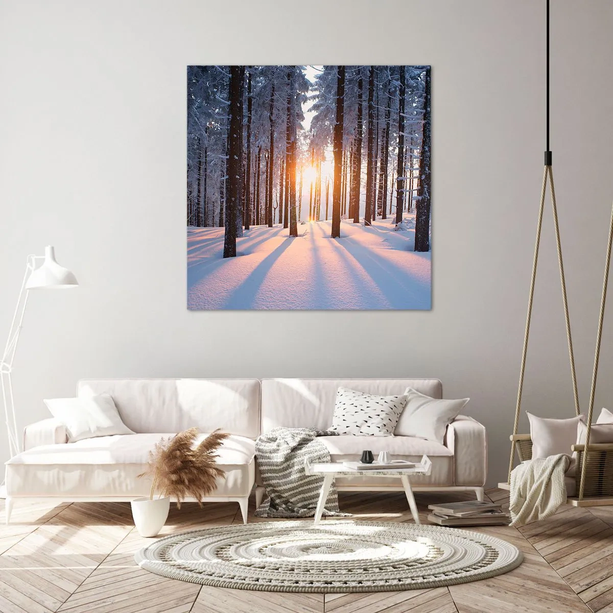 Lærredstryk - Billede på lærred - Klart i sort og hvidt - 40x40 cm