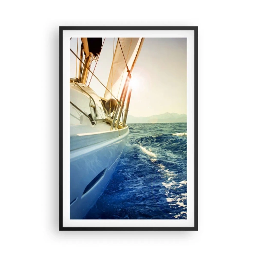 Plakat i sort ramme - For eventyr - 61x91 cm