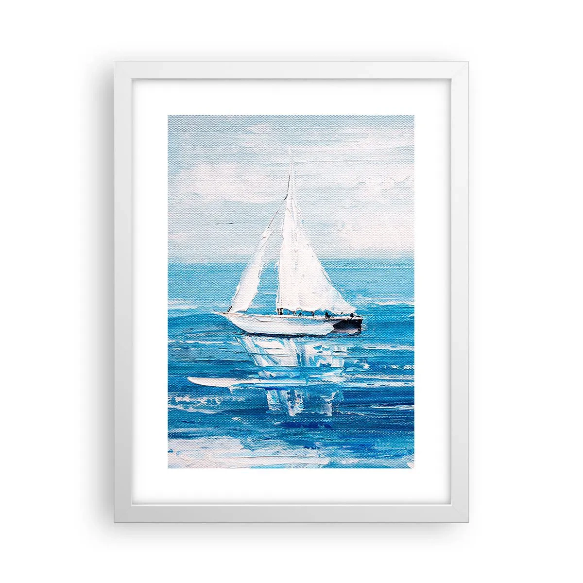 Plakat i hvid ramme - Med en ven ved din side - 30x40 cm