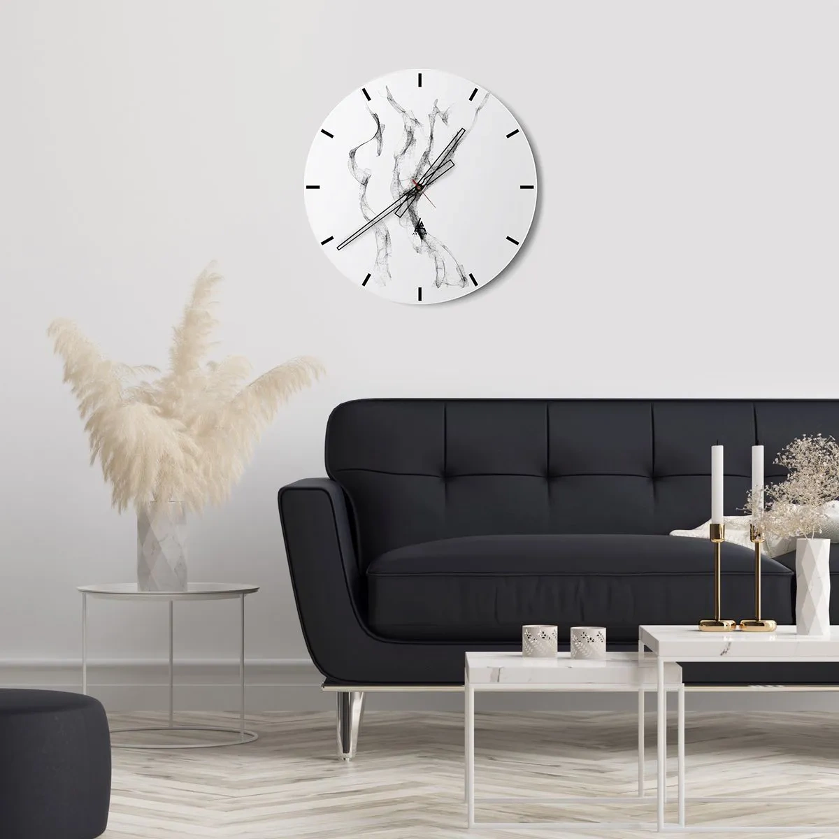 Vægur, Uret - Smuk og stærk - 30x30 cm