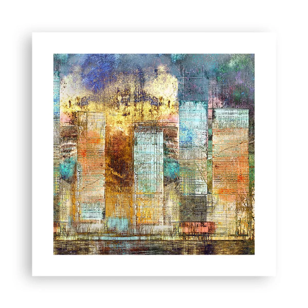 Plakat - Solrig metropol - 40x40 cm