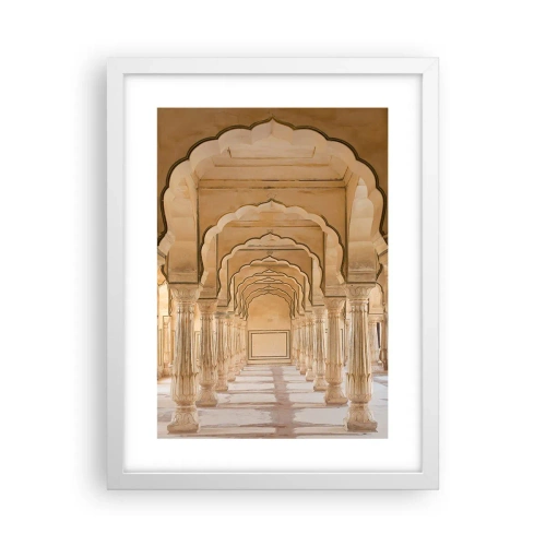 Plakat i hvid ramme - I maharajaens palads - 30x40 cm