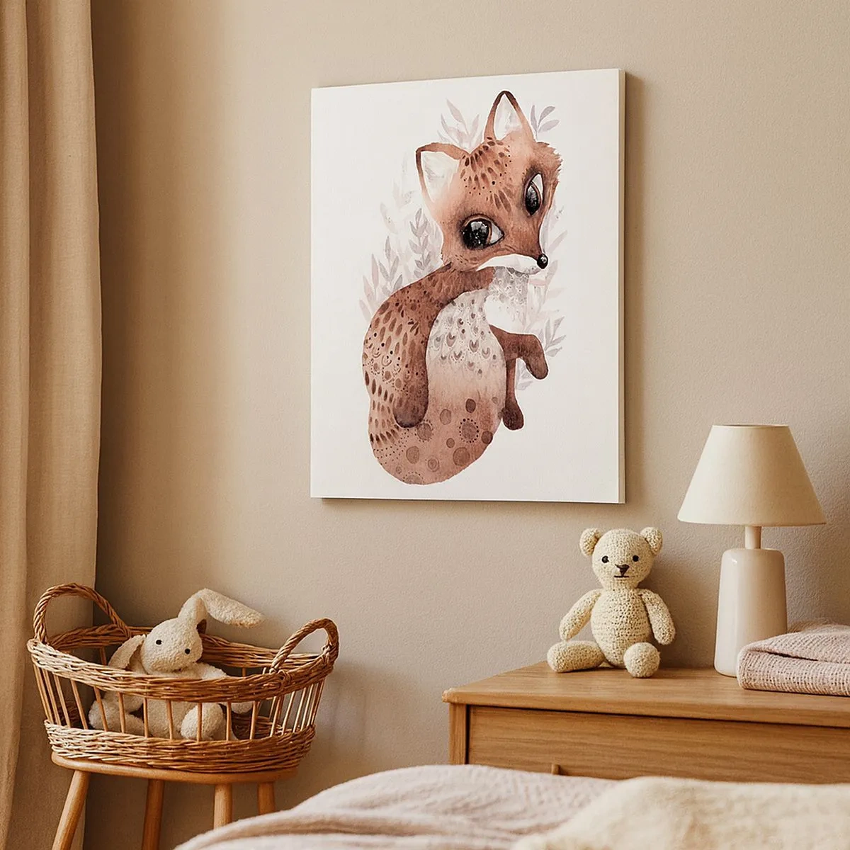 Lærredstryk - Billede på lærred - Kun kærlighed - 30x30 cm