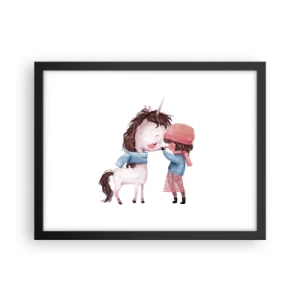 Plakat i sort ramme - En vinterhistorie - 40x30 cm