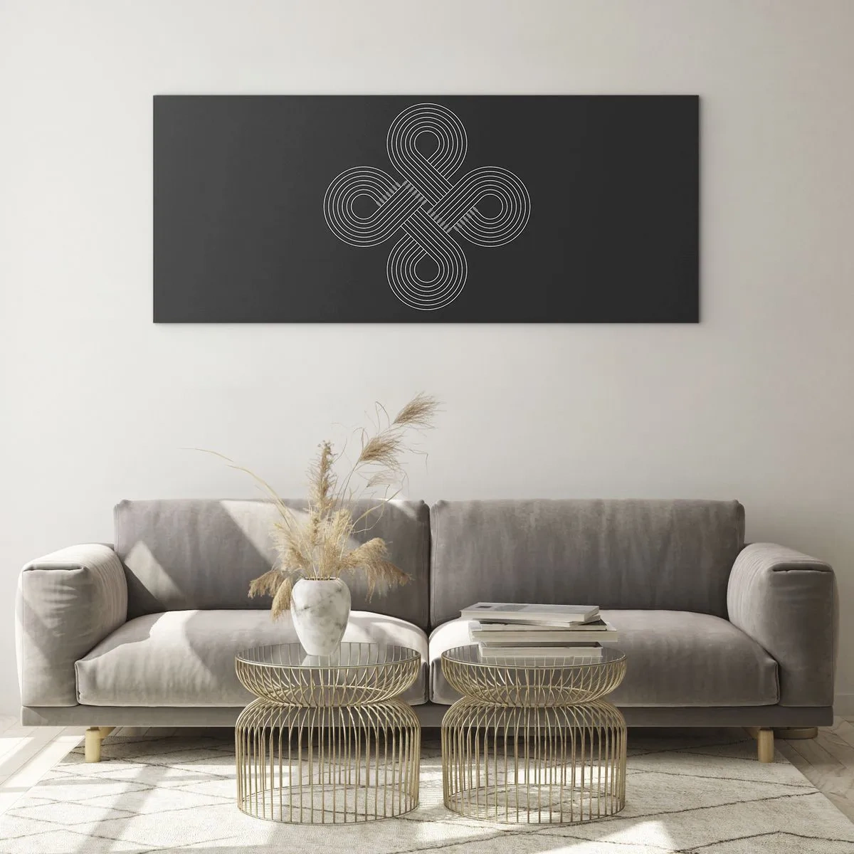 Billede på glas - I den keltiske ånd - 90x30 cm