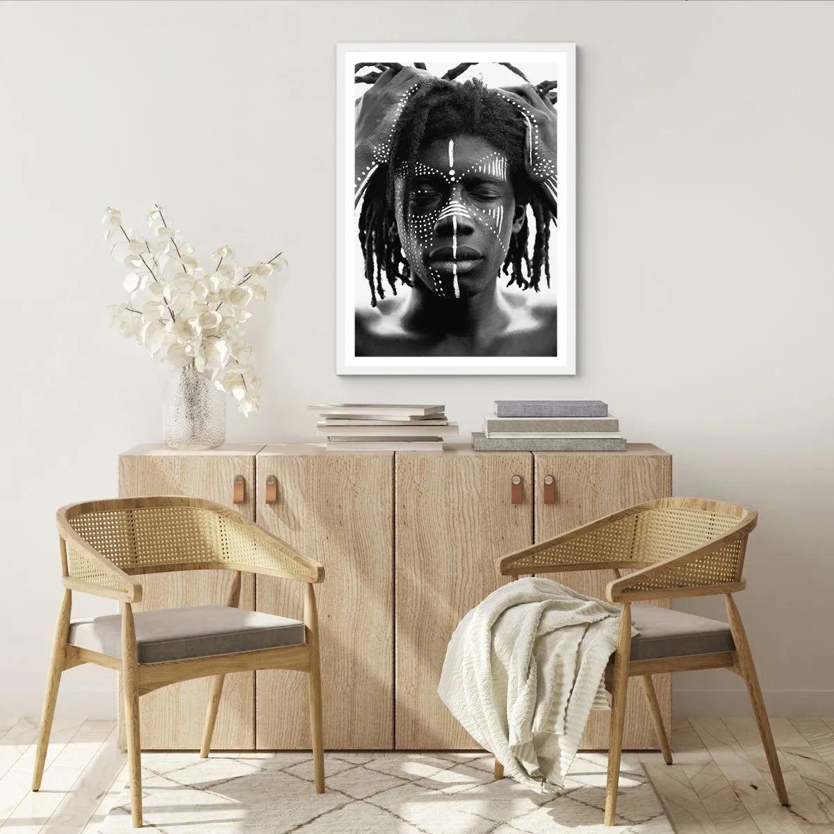 Plakat i hvid ramme - Hvor er du? - 70x100 cm