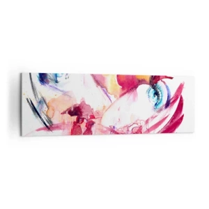 Lærredstryk - Billede på lærred - I nærheden af hinanden blomstrer verden - 160x50 cm