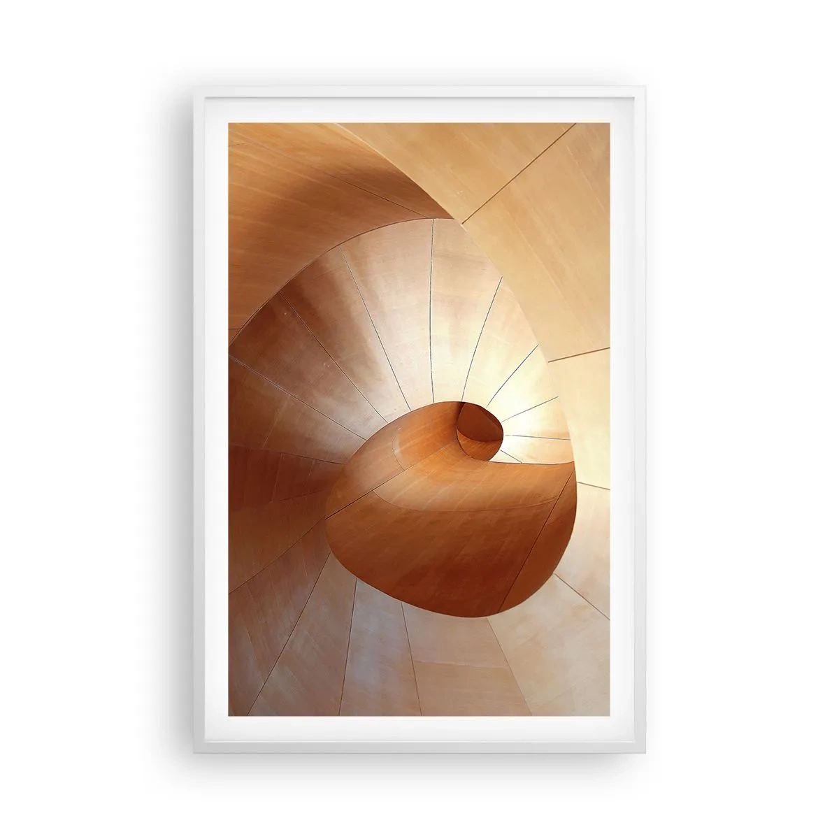 Plakat i hvid ramme - Arkitektonisk serpentin - 61x91 cm