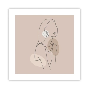 Plakat - Et ikon for pigelivet - 40x40 cm