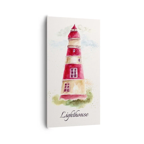 Lærredstryk - Billede på lærred - Altid vejret omkring - 65x120 cm