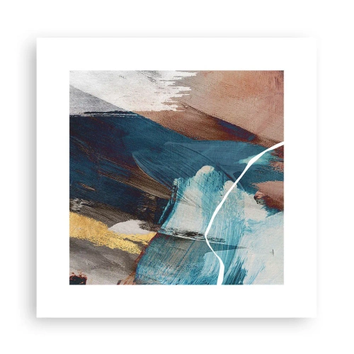 Plakat - Med flair og energi - 30x30 cm