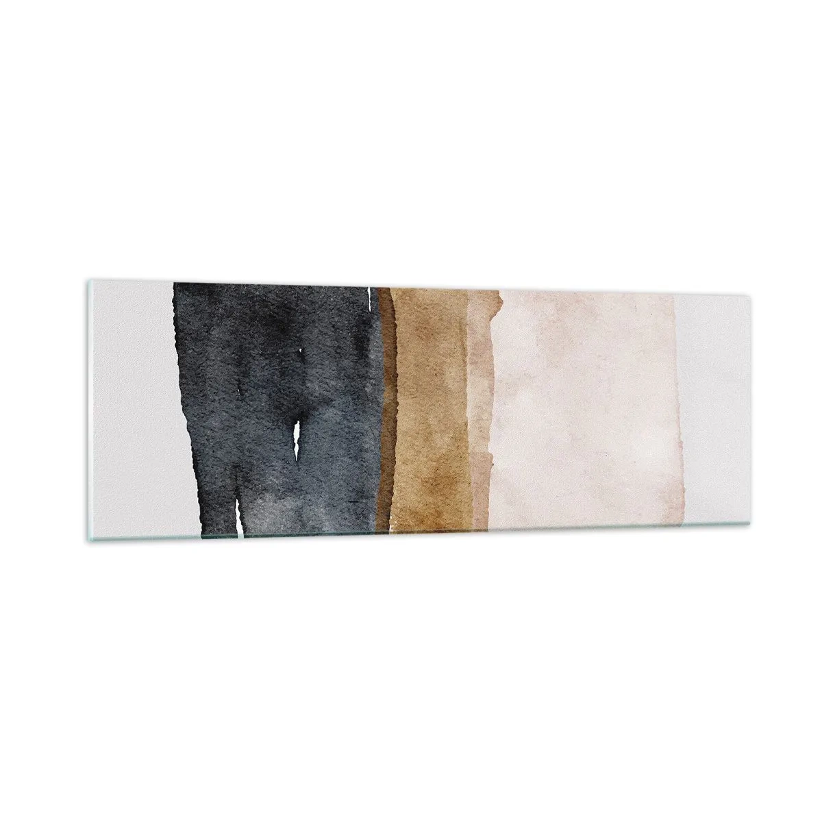 Billede på glas - Sammensætning af jordfarver - 90x30 cm
