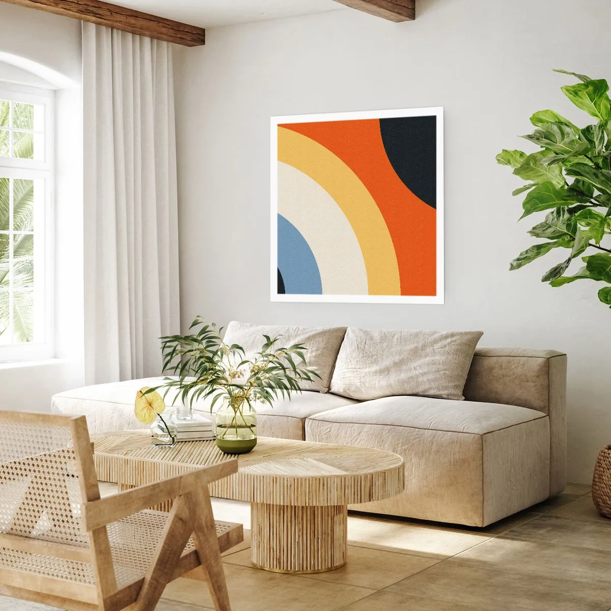 Plakat - Over for hinanden - 30x30 cm