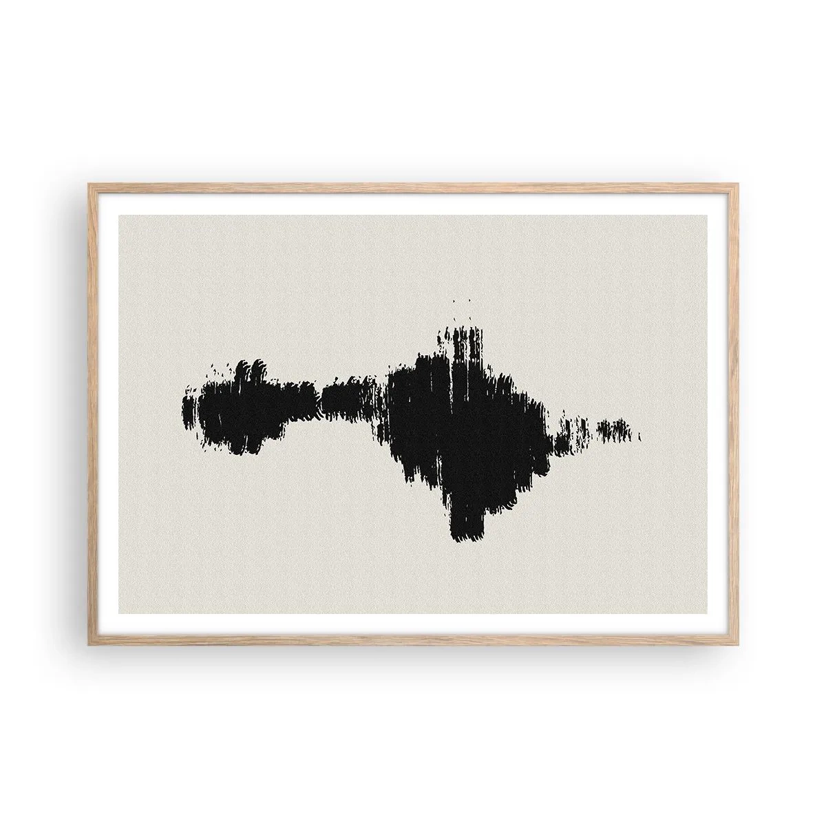 Plakat i ramme af lyst egetræ - Fantasiens vibrationer - 100x70 cm