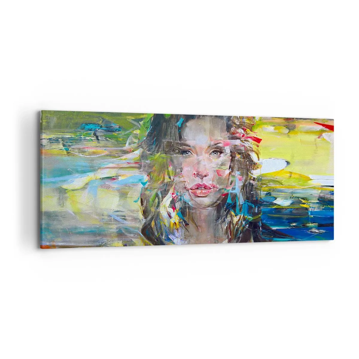 Lærredstryk - Billede på lærred - Bag lufttæppet - 120x50 cm
