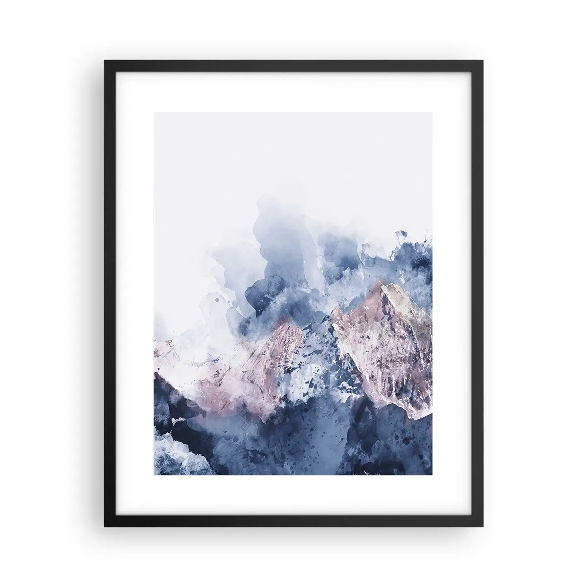 Plakat i sort ramme - Dette er toppene! - 40x50 cm