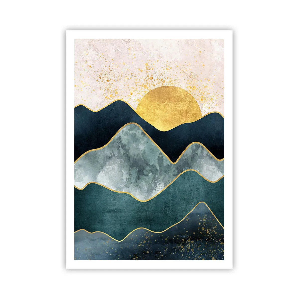 Plakat - Bag de syv bjerge - 70x100 cm
