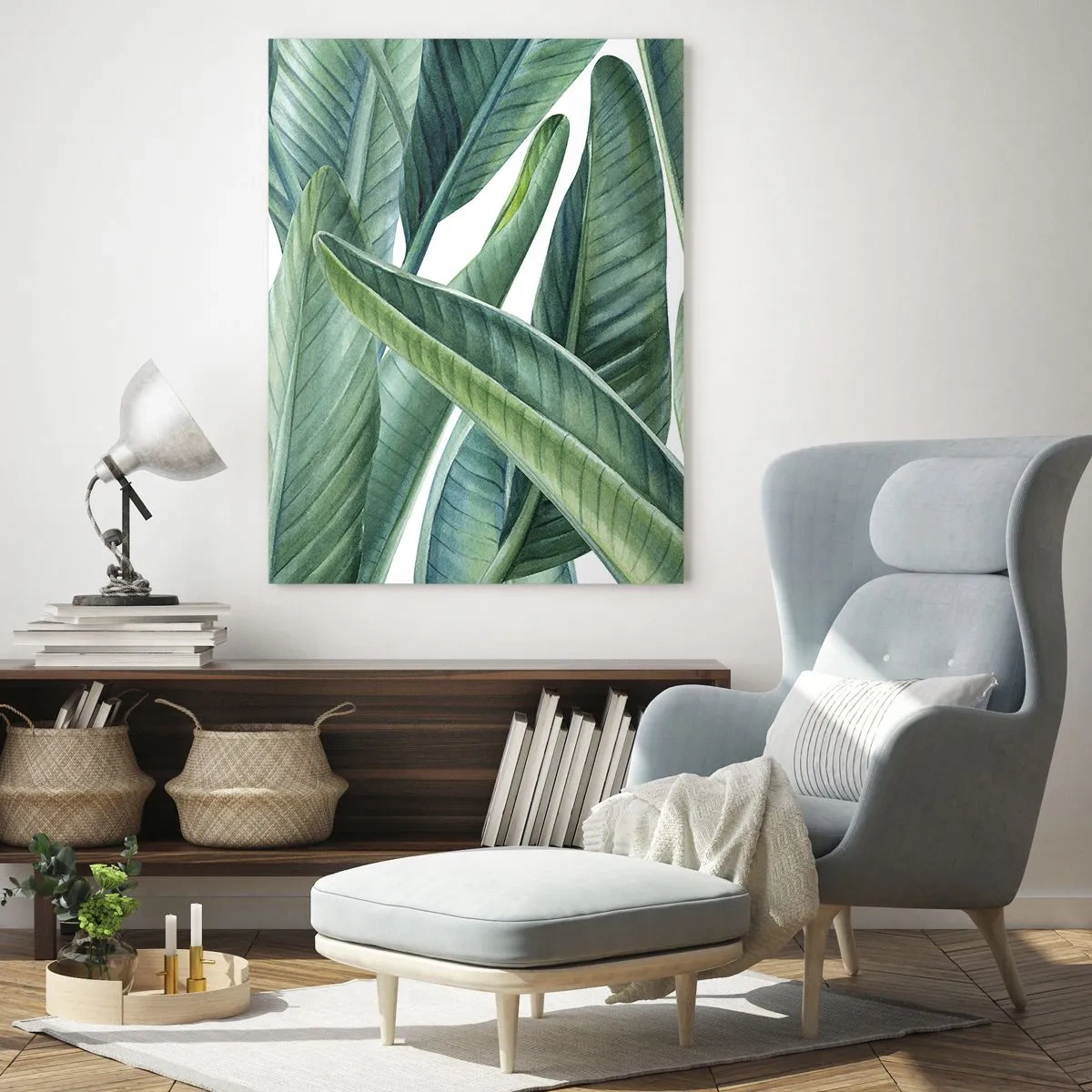 Billede på glas - Det grønne i sig selv - 50x70 cm