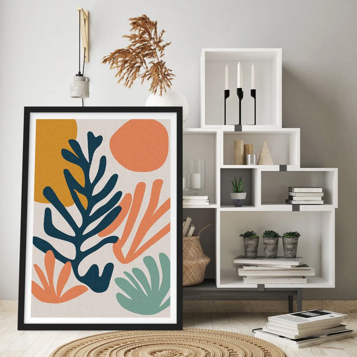 Plakat i sort ramme - Koralhav - 50x70 cm