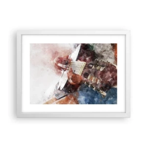 Plakat i hvid ramme - Og hvad synes du? - 40x30 cm