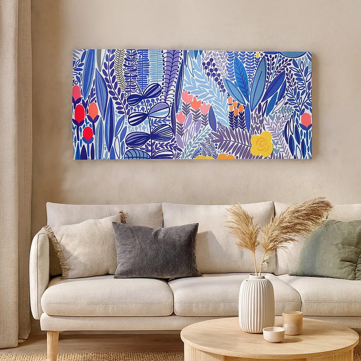 Lærredstryk - Billede på lærred - Hawaiiansk have - 30x30 cm