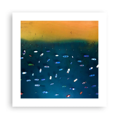 Plakat - En ferieleg - 40x40 cm