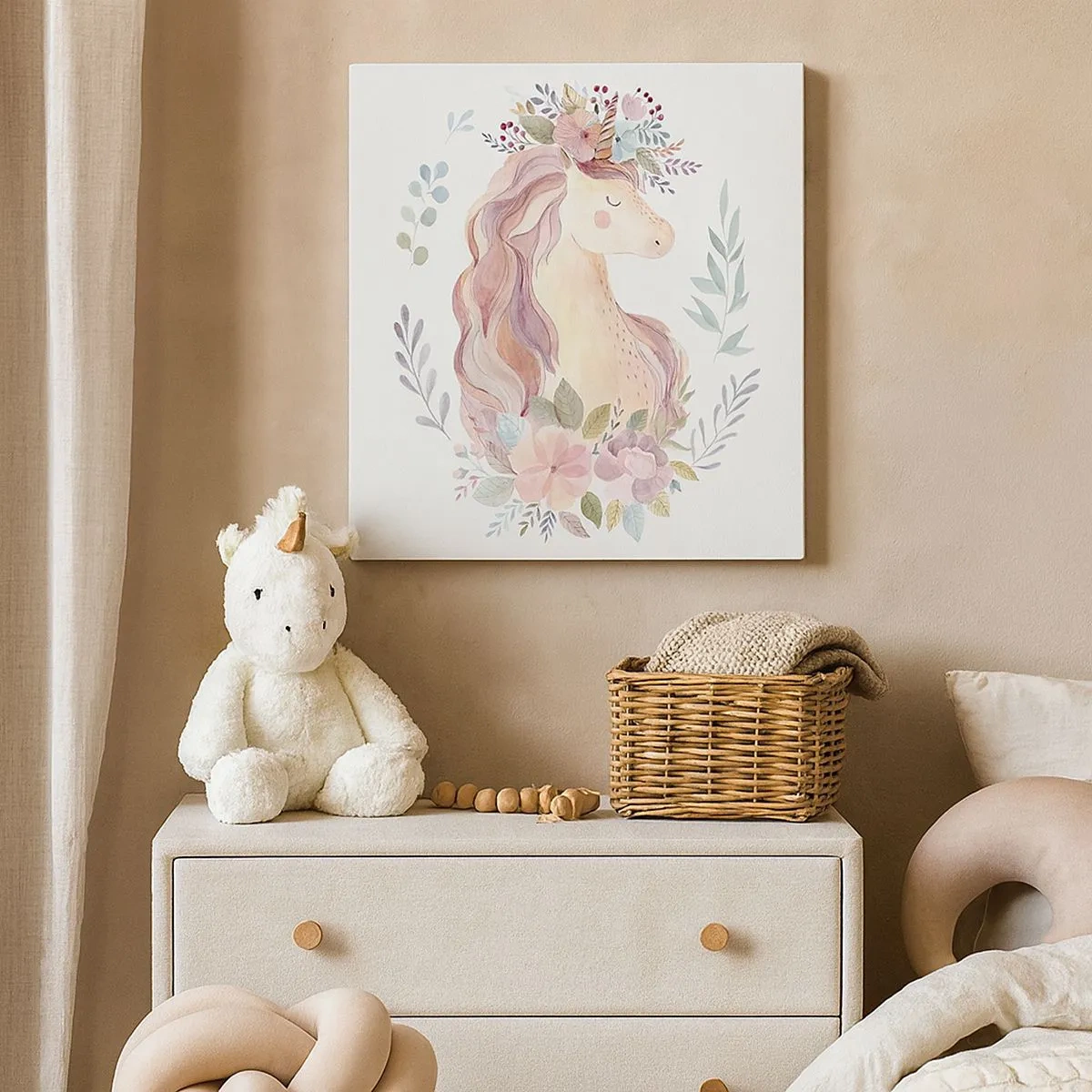 Lærredstryk - Billede på lærred - En invitation til eventyrets verden - 30x30 cm