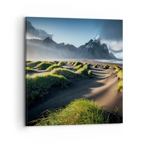 Lærredstryk - Billede på lærred - Harmoni mellem elementerne - 70x70 cm