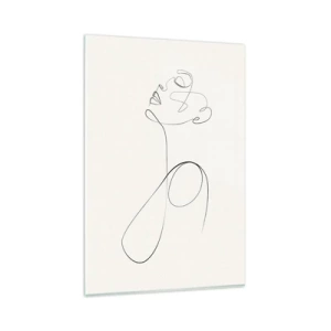 Billede på glas - Sløjfet i drømme - 80x120 cm