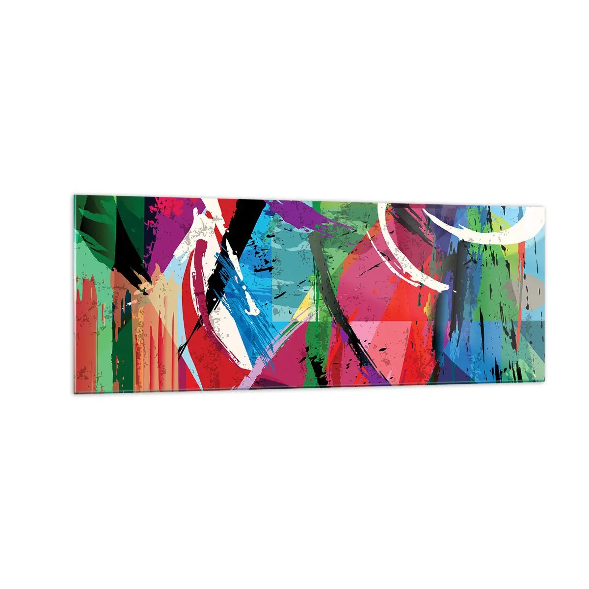 Billede på glas - Hurtig, livlig og hoppende - 140x50 cm