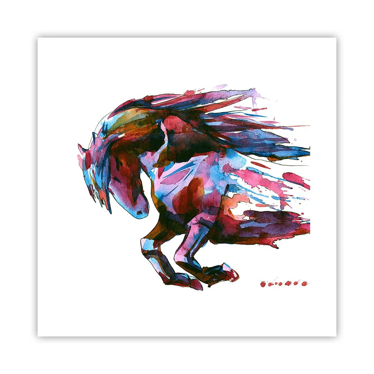 Plakat - I henrykkelse - 40x40 cm