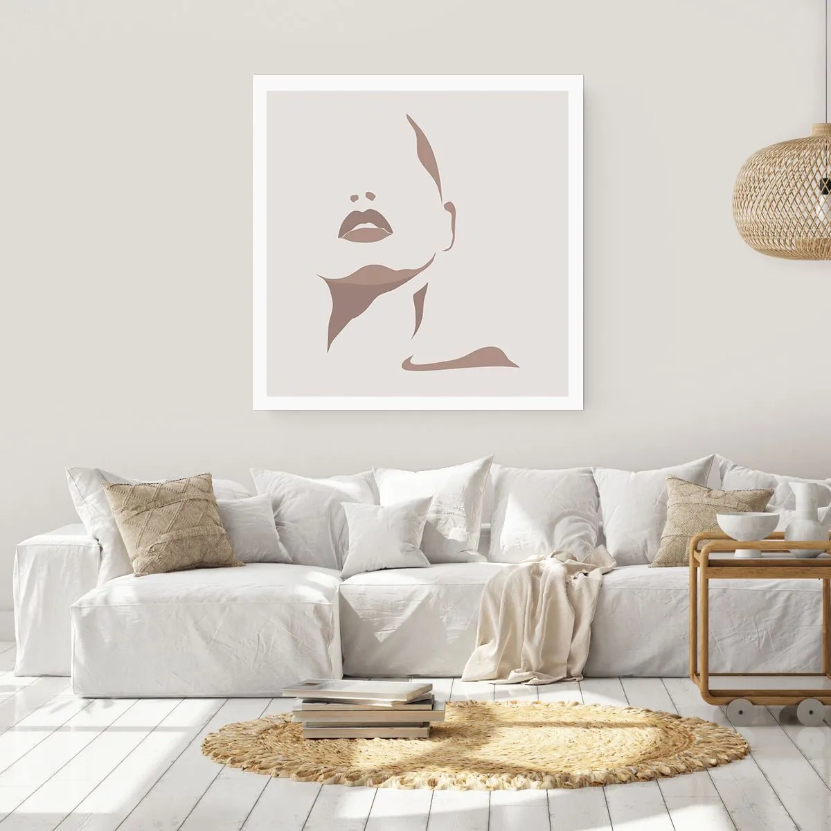 Plakat - Skabt af lys og skygge - 60x60 cm