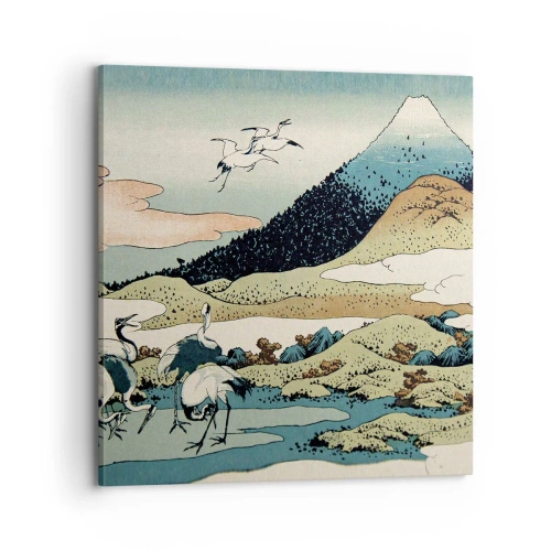 Lærredstryk - Billede på lærred - I japansk ånd - 70x70 cm