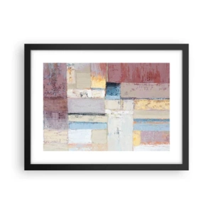 Plakat i sort ramme - Geometriens ro - 40x30 cm