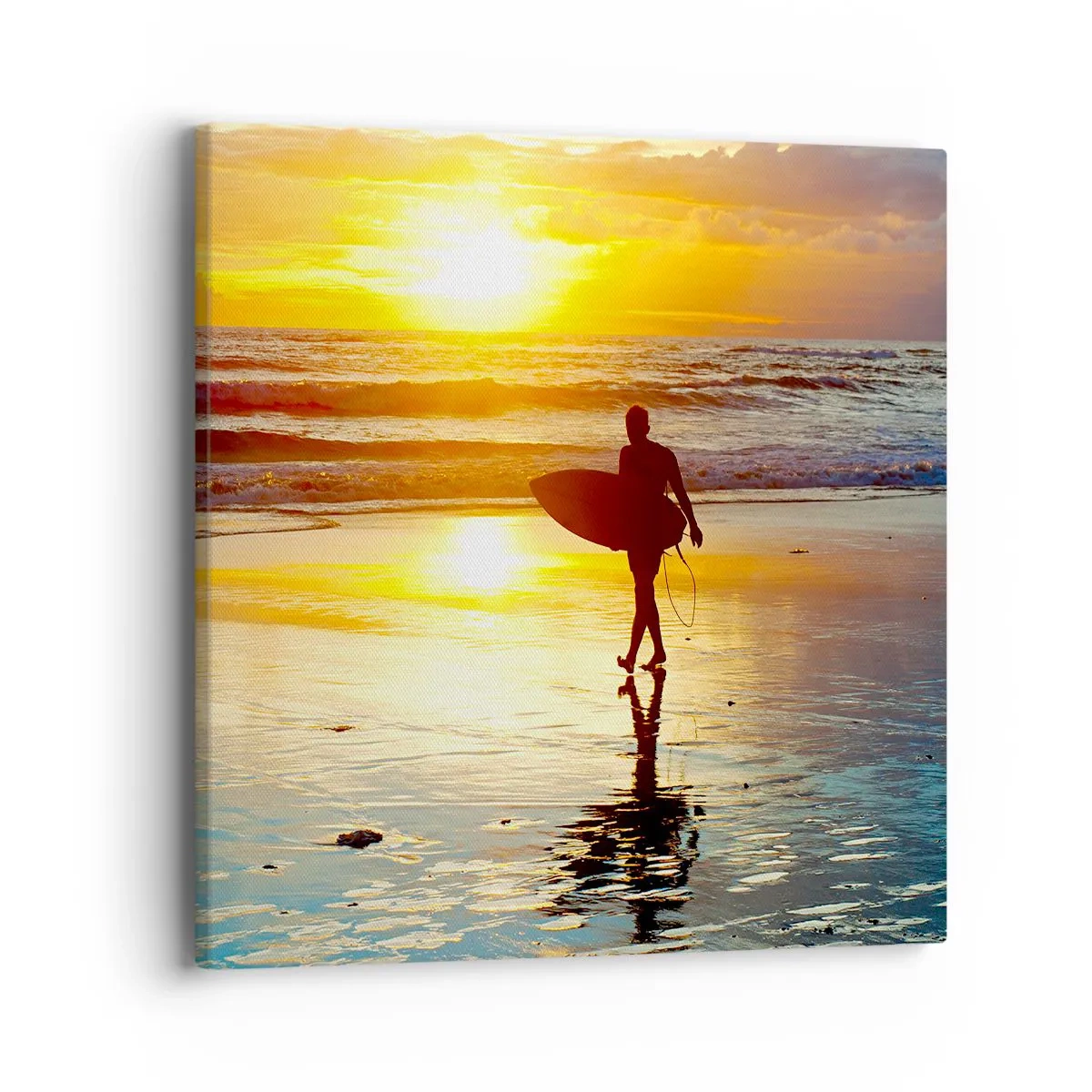 Lærredstryk - Billede på lærred - Krigerens tilbagevenden - 40x40 cm