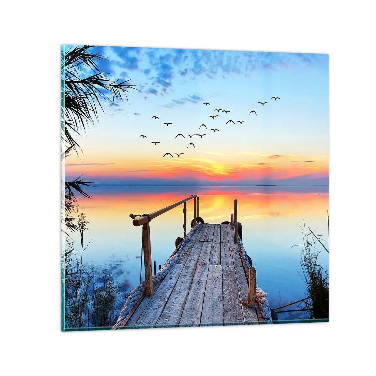 Billede på glas - Tid til at tage tilbage... - 70x70 cm