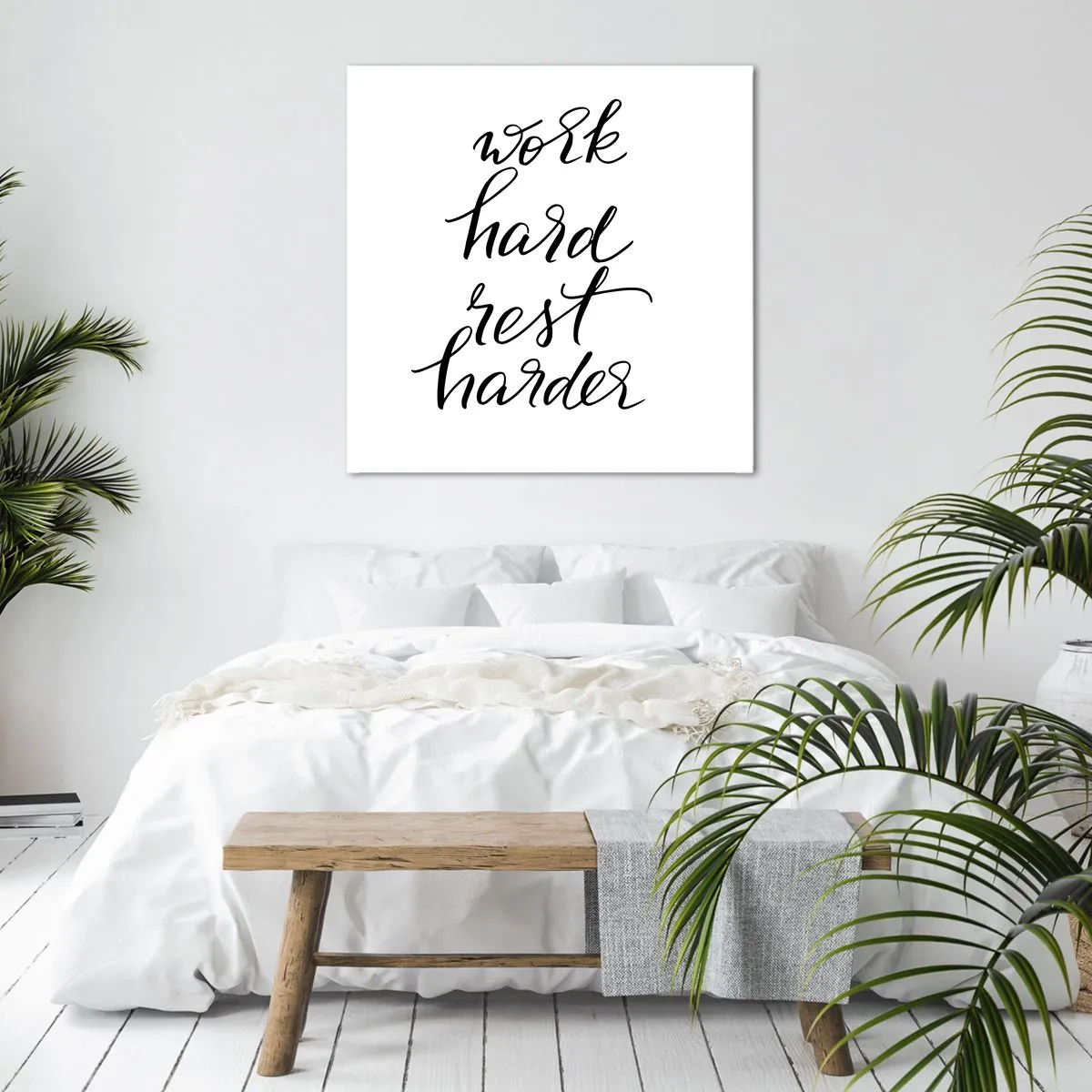 Lærredstryk - Billede på lærred - Balance i livet - 70x70 cm