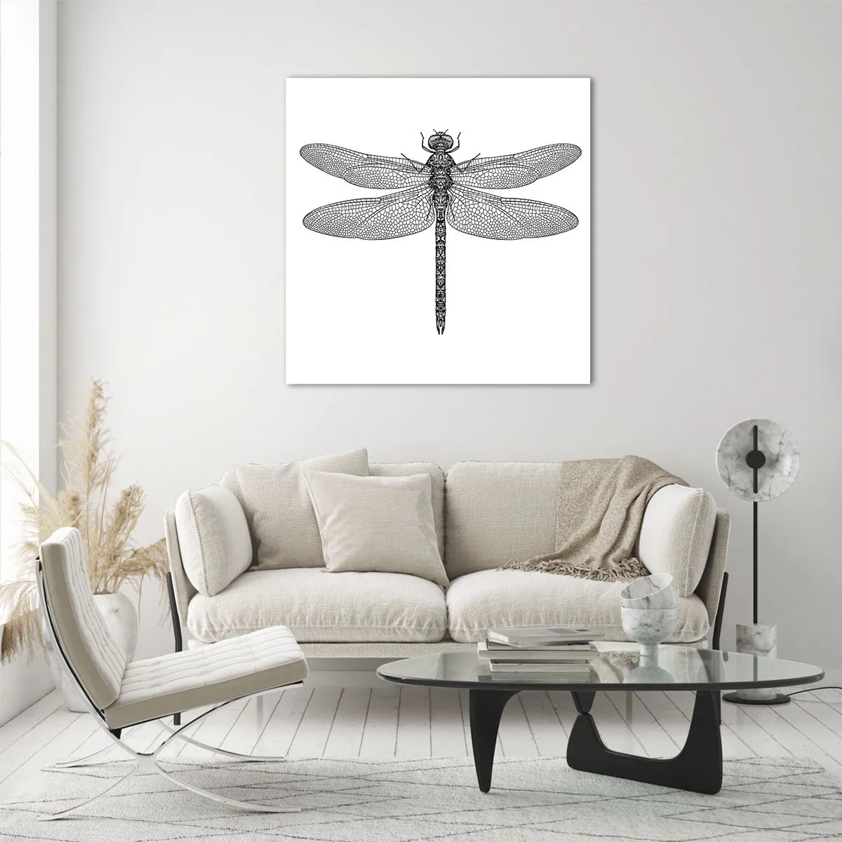 Billede på glas - Præcision i naturen - 70x70 cm