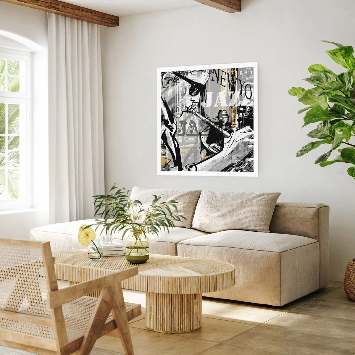 Plakat - Til New Yorks rytme - 60x60 cm