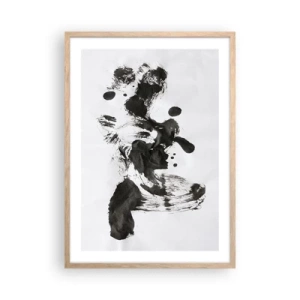 Plakat i ramme af lyst egetræ - En metode i galskaben? - 50x70 cm
