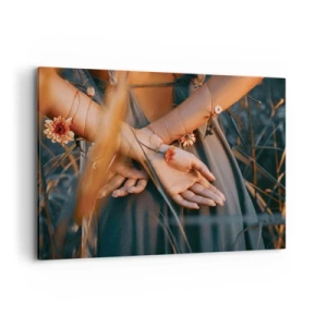 Lærredstryk - Billede på lærred - Forbundet med naturen - 100x70 cm