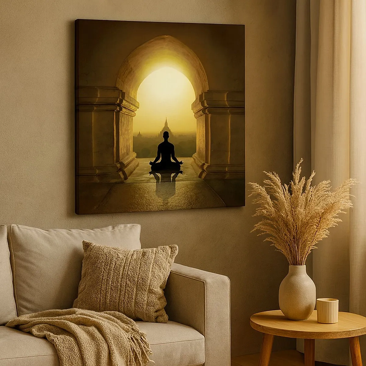 Lærredstryk - Billede på lærred - Fuldkommen harmoni - 30x30 cm