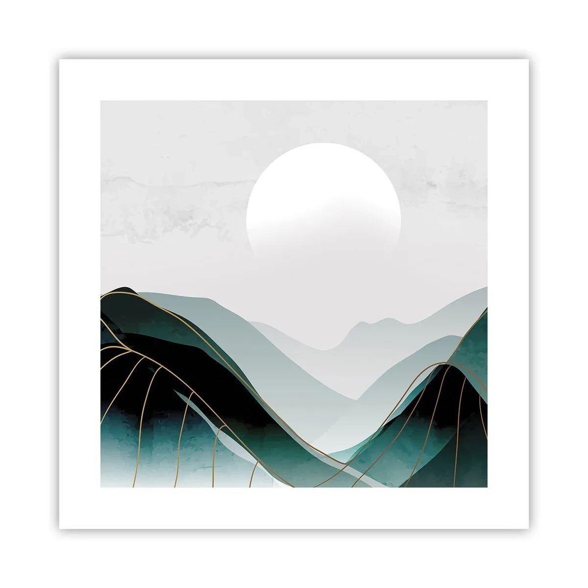 Plakat - I fuld majestæt - 40x40 cm