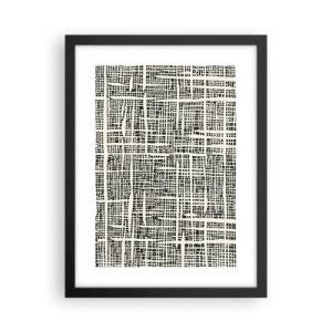 Plakat i sort ramme - En sammensætning vævet - 30x40 cm
