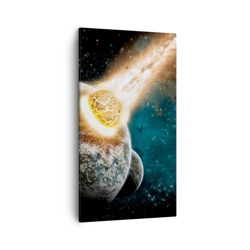 Lærredstryk - Billede på lærred - Udslettelse eller fødsel? - 45x80 cm